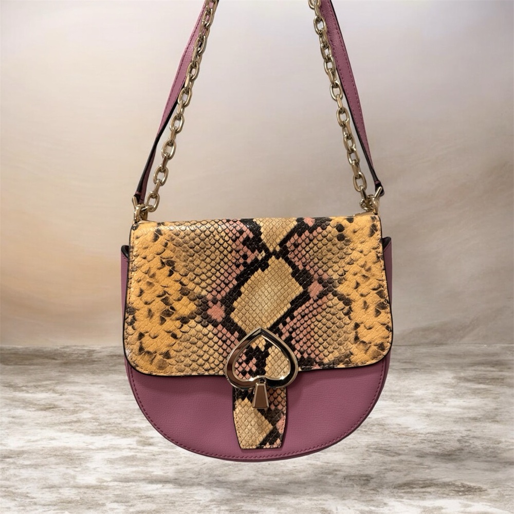 Kate Spade Robyn Exotic Medium Chain Saddle Bag